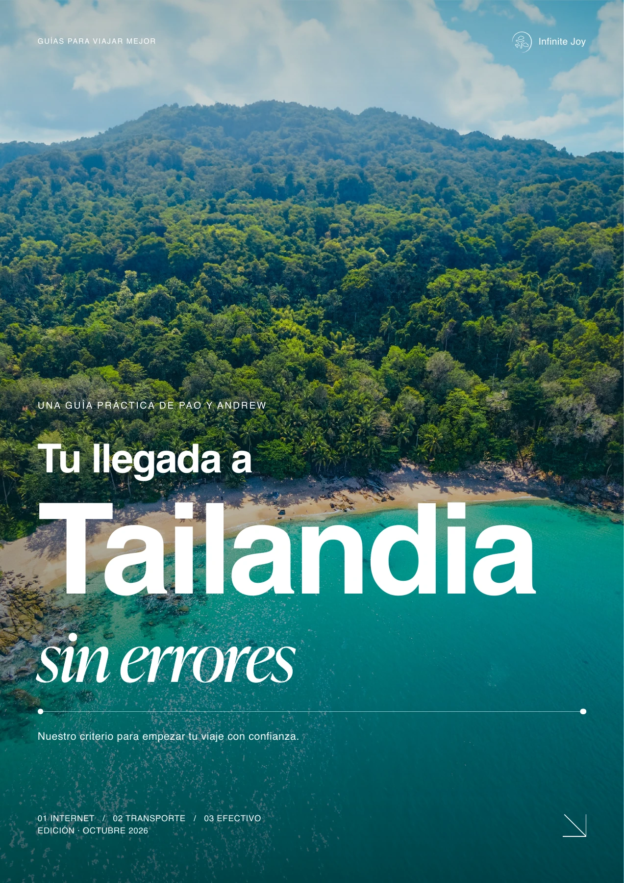 Portada original de Tu llegada a Tailandia sin errores, de Infinite Joy